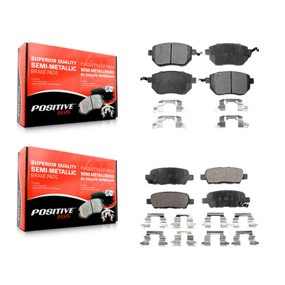 [Avant + Arrière] Kit de plaquette (semi-métallique) de frein pour Nissan Murano Altima Maxima INFINITI FX35 FX45 KPF-100456