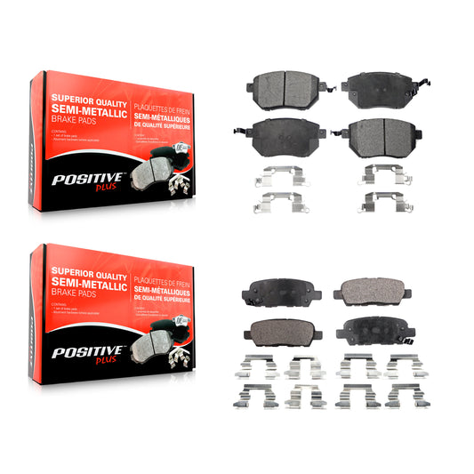 [Avant + Arrière] Kit de plaquette (semi-métallique) de frein pour Nissan Murano Altima Maxima INFINITI FX35 FX45 KPF-100456