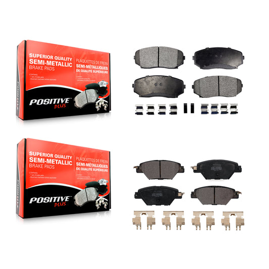 [Avant + Arrière] Kit de plaquette (semi-métallique) de frein pour 2016-2022 Mazda CX-9 KPF-100460