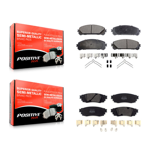 [Avant + Arrière] Kit de plaquette (semi-métallique) de frein pour Lexus RX350 RX450h RX350L RX450hL KPF-100464
