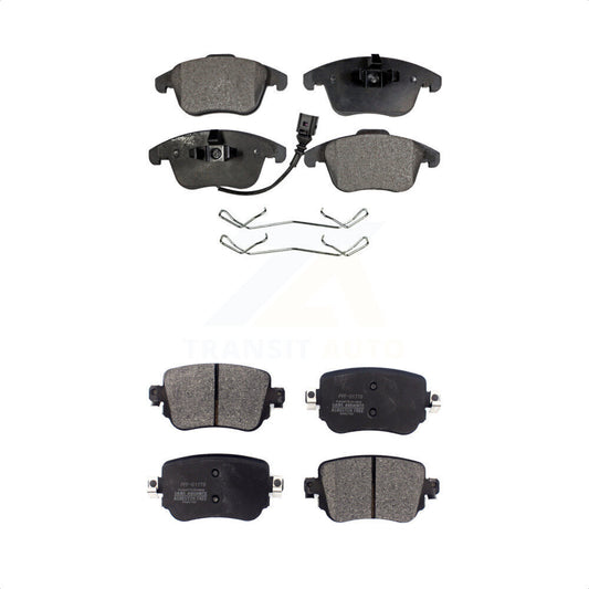 [Avant + Arrière] Kit de plaquette (semi-métallique) de frein pour Volkswagen Passat Audi Q3 Quattro KPF-100466 par Positive Plus