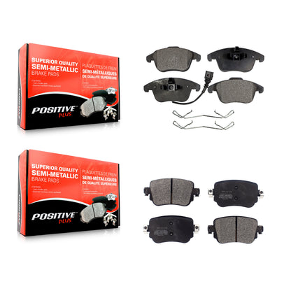 [Avant + Arrière] Kit de plaquette (semi-métallique) de frein pour Volkswagen Passat Audi Q3 Quattro KPF-100466