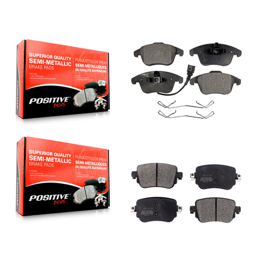 [Avant + Arrière] Kit de plaquette (semi-métallique) de frein pour Volkswagen Passat Audi Q3 Quattro KPF-100466