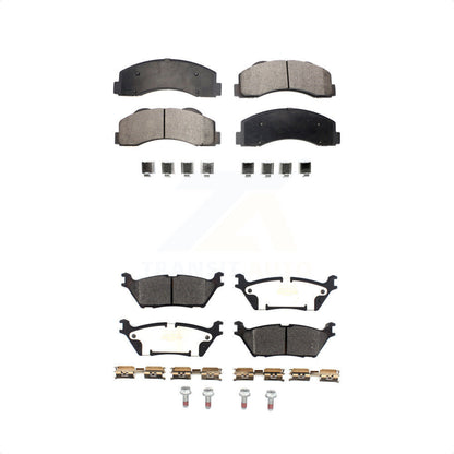 [Avant + Arrière] Kit de plaquette (semi-métallique) de frein pour Ford F-150 Expedition Lincoln Navigator KPF-100468 par Positive Plus