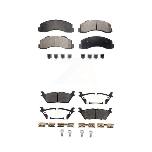 [Avant + Arrière] Kit de plaquette (semi-métallique) de frein pour Ford F-150 Expedition Lincoln Navigator KPF-100468 par Positive Plus