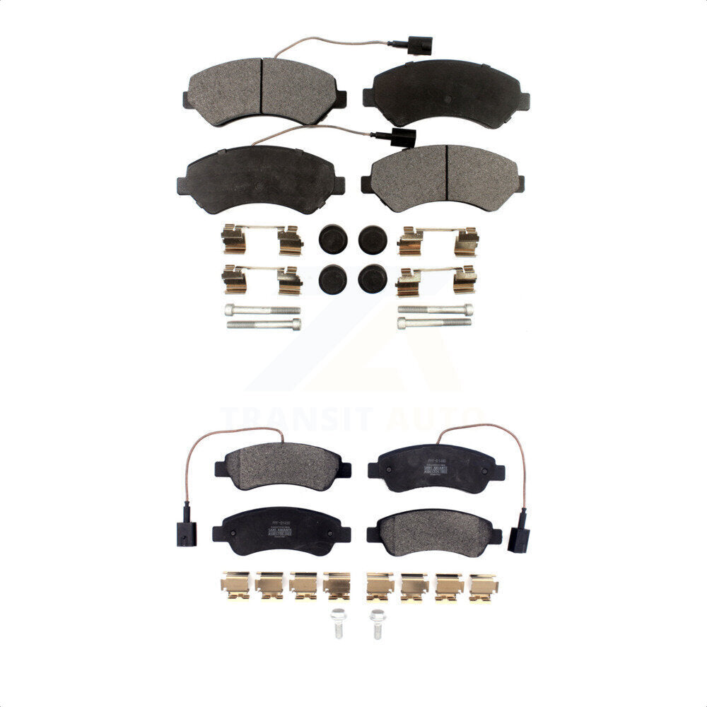 [Avant + Arrière] Kit de plaquette (semi-métallique) de frein pour Ram ProMaster 1500 2500 3500 KPF-100469 par Positive Plus