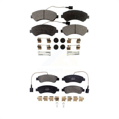 [Avant + Arrière] Kit de plaquette (semi-métallique) de frein pour Ram ProMaster 1500 2500 3500 KPF-100469 par Positive Plus