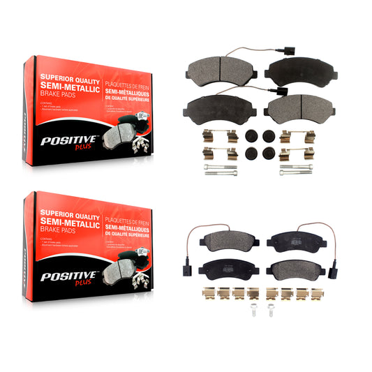 [Avant + Arrière] Kit de plaquette (semi-métallique) de frein pour Ram ProMaster 1500 2500 3500 KPF-100469