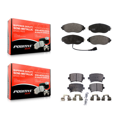 [Avant + Arrière] Kit de plaquette (semi-métallique) de frein pour Volkswagen GTI CC KPF-100470