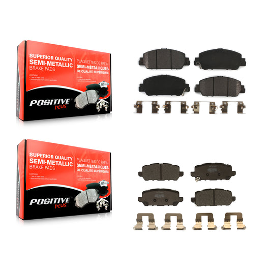 [Avant + Arrière] Kit de plaquette (semi-métallique) de frein pour 2016-2022 Honda HR-V KPF-100473