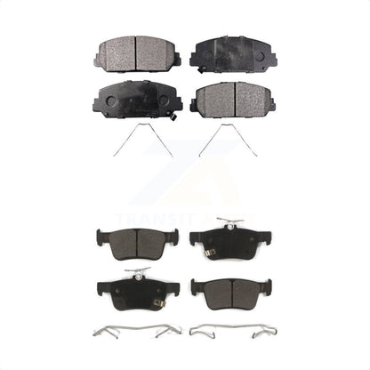 [Avant + Arrière] Kit de plaquette (semi-métallique) de frein pour Honda Civic KPF-100474 par Positive Plus
