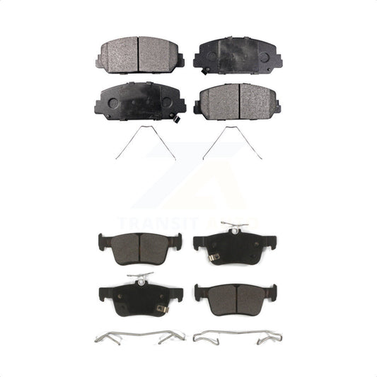 [Avant + Arrière] Kit de plaquette (semi-métallique) de frein pour Honda Civic KPF-100474 par Positive Plus