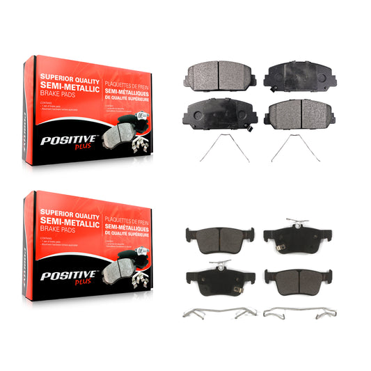 [Avant + Arrière] Kit de plaquette (semi-métallique) de frein pour Honda Civic KPF-100474