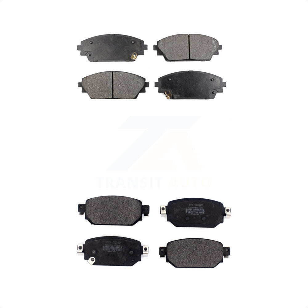 [Avant + Arrière] Kit de plaquette (semi-métallique) de frein pour 2019-2021 Mazda CX-3 KPF-100476 par Positive Plus