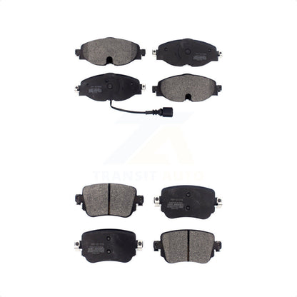 [Avant + Arrière] Kit de plaquette (semi-métallique) de frein pour Volkswagen GTI Golf SportWagen Alltrack Passat KPF-100480 par Positive Plus