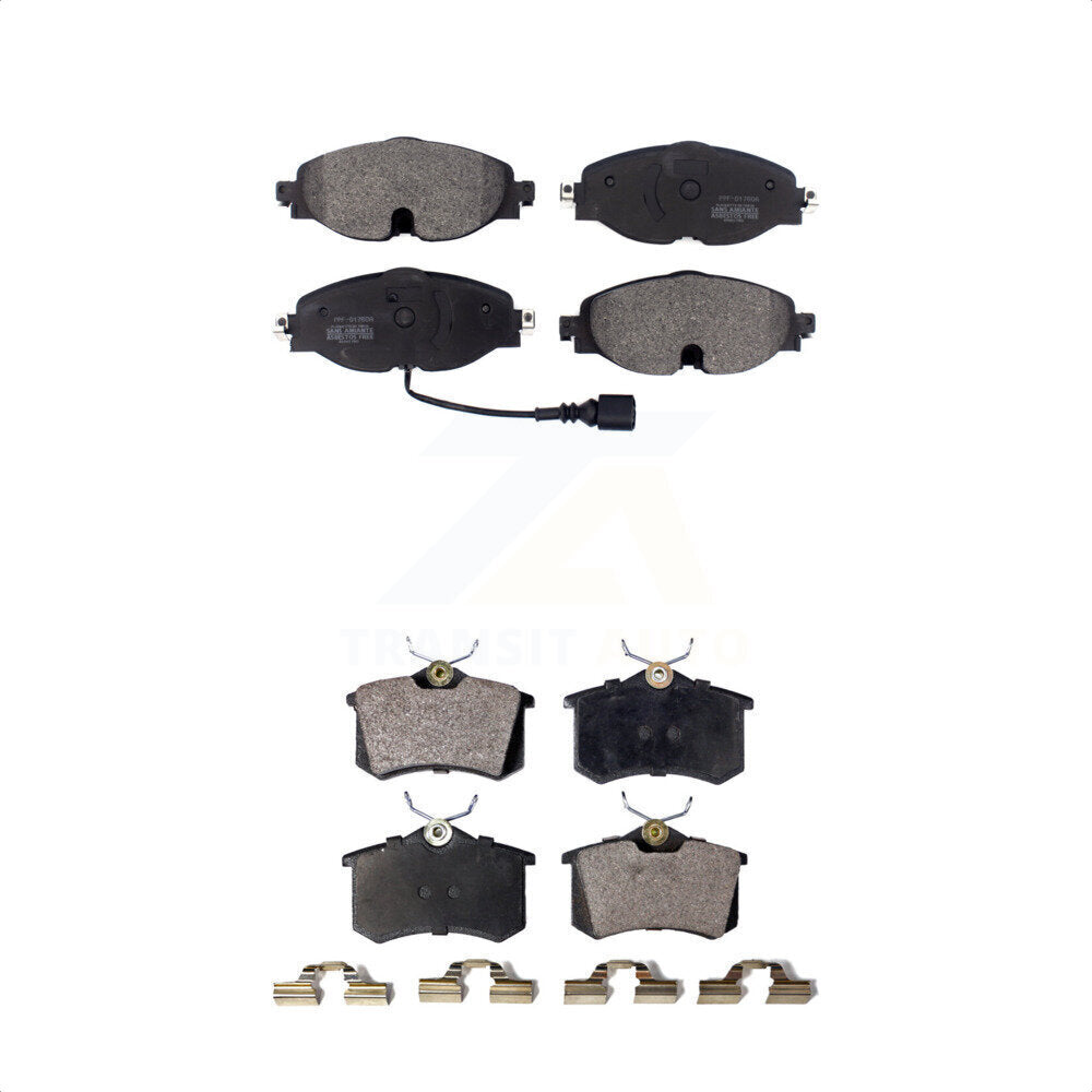 [Avant + Arrière] Kit de plaquette (semi-métallique) de frein pour 2015 Volkswagen Golf SportWagen KPF-100481 par Positive Plus