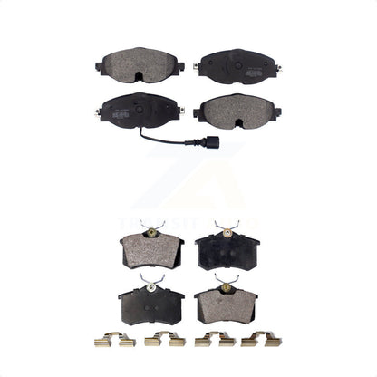 [Avant + Arrière] Kit de plaquette (semi-métallique) de frein pour 2015 Volkswagen Golf SportWagen KPF-100481 par Positive Plus