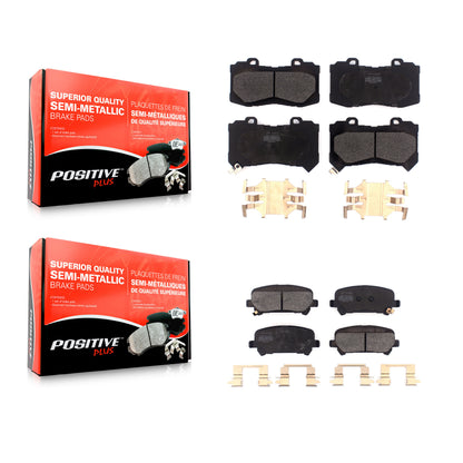 [Avant + Arrière] Kit de plaquette (semi-métallique) de frein pour 2015-2020 Chevrolet Colorado GMC Canyon KPF-100482