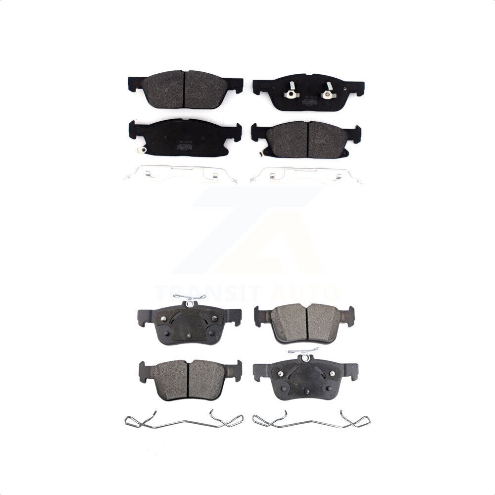 [Avant + Arrière] Kit de plaquette (semi-métallique) de frein pour Ford Fusion Lincoln MKZ Continental KPF-100486 par Positive Plus