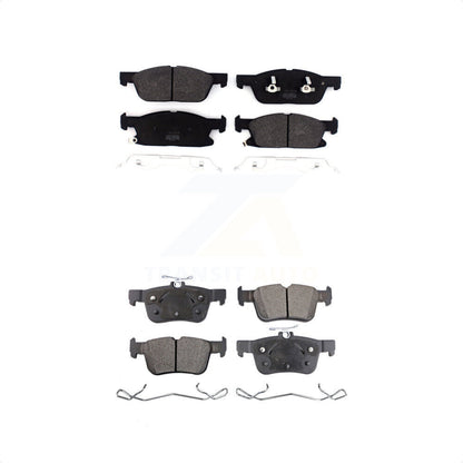 [Avant + Arrière] Kit de plaquette (semi-métallique) de frein pour Ford Fusion Lincoln MKZ Continental KPF-100486 par Positive Plus