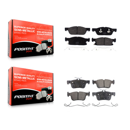 [Avant + Arrière] Kit de plaquette (semi-métallique) de frein pour Ford Fusion Lincoln MKZ Continental KPF-100486