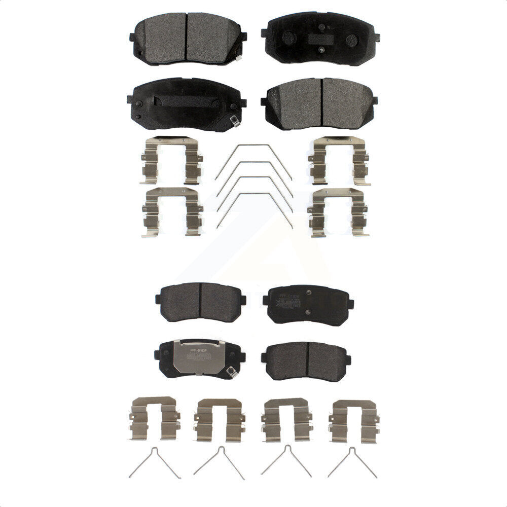 [Avant + Arrière] Kit de plaquette (semi-métallique) de frein pour Kia Optima avec Manual Parking KPF-100488 par Positive Plus