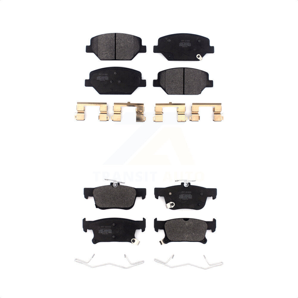 [Avant + Arrière] Kit de plaquette (semi-métallique) de frein pour Buick Envision KPF-100492 par Positive Plus