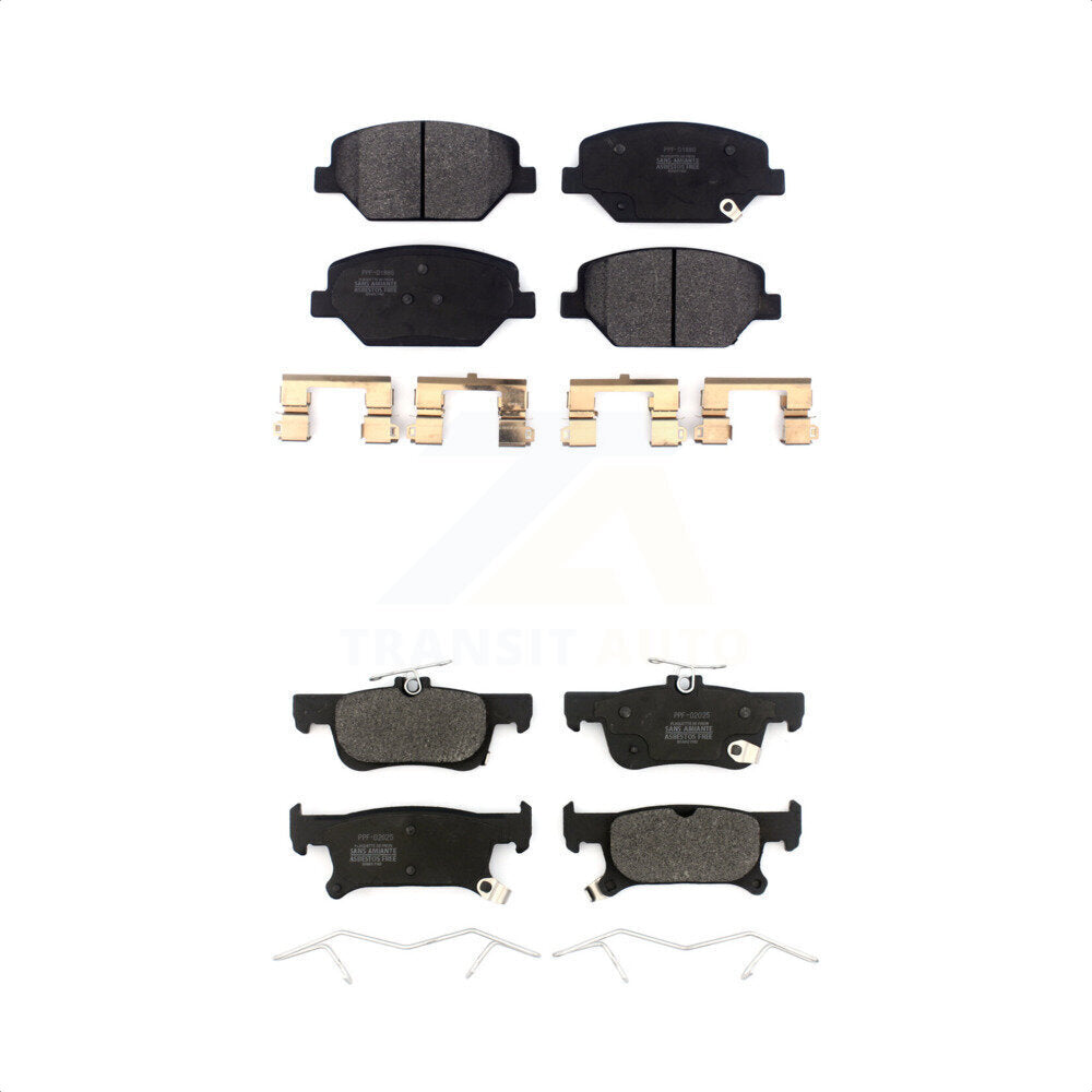 [Avant + Arrière] Kit de plaquette (semi-métallique) de frein pour 2016-2019 Buick Envision avec 288mm Diameter Rotor KPF-100493 par Positive Plus