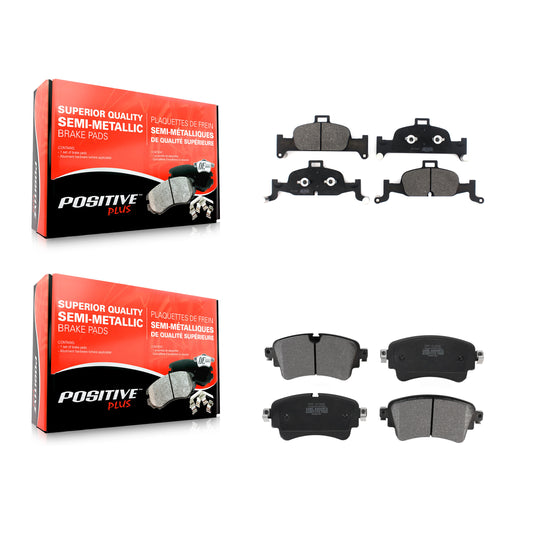 [Avant + Arrière] Kit de plaquette (semi-métallique) de frein pour Audi Q5 A4 A5 Quattro A6 Sportback allroad KPF-100494