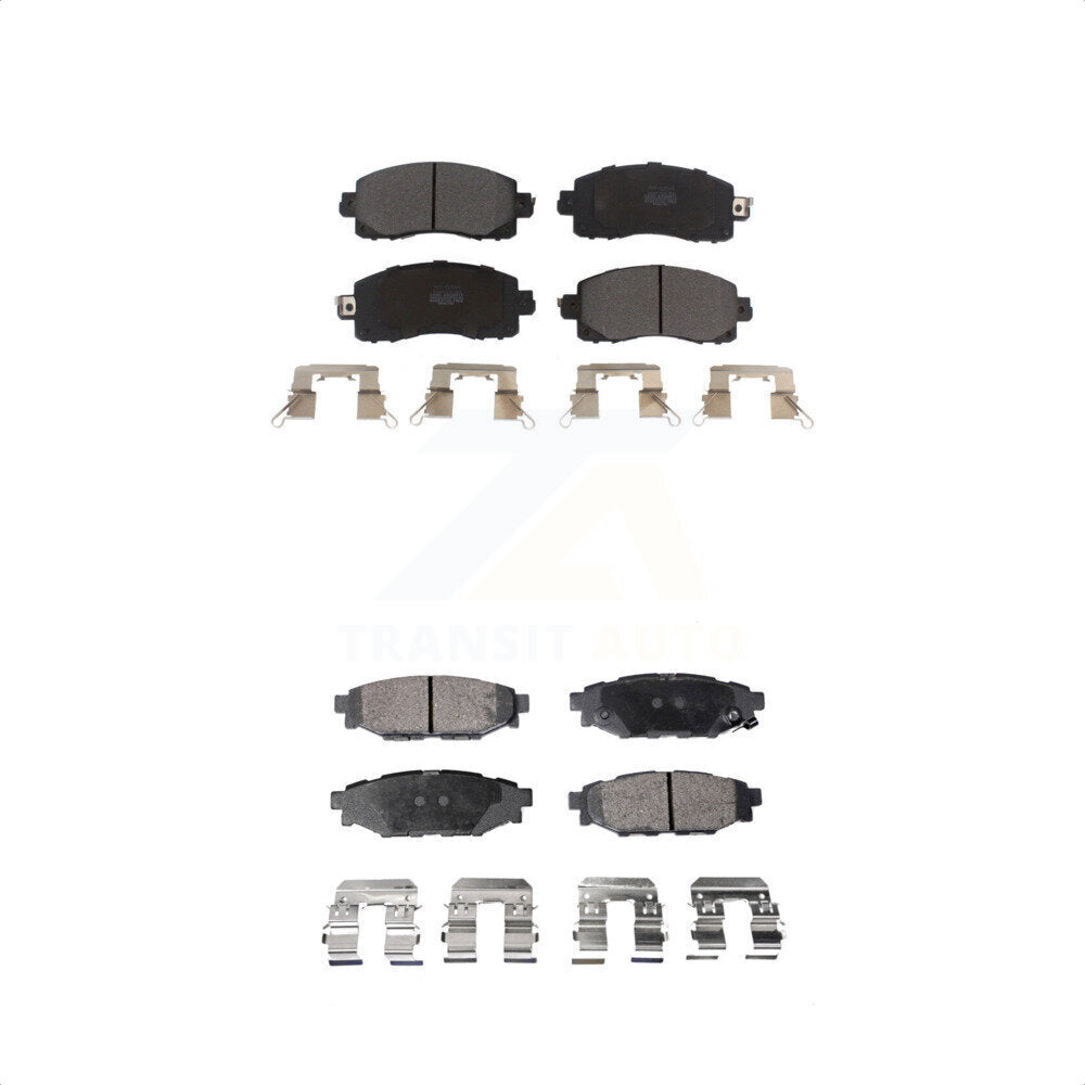 [Avant + Arrière] Kit de plaquette (semi-métallique) de frein pour Subaru Crosstrek Impreza KPF-100497 par Positive Plus