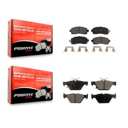 [Avant + Arrière] Kit de plaquette (semi-métallique) de frein pour Subaru Forester Crosstrek Outback Legacy KPF-100498