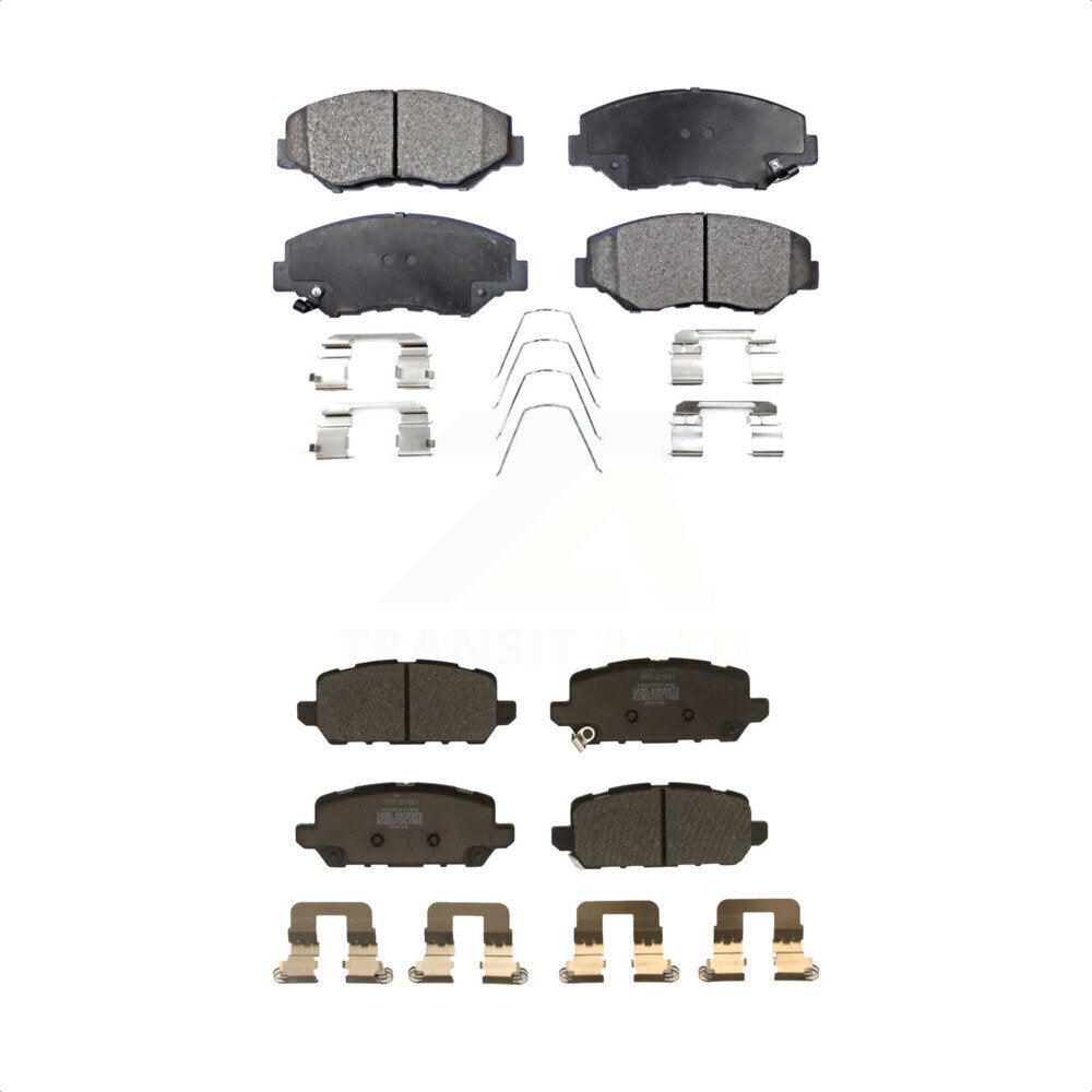 [Avant + Arrière] Kit de plaquette (semi-métallique) de frein pour 2016 Honda CR-Z KPF-100499 par Positive Plus