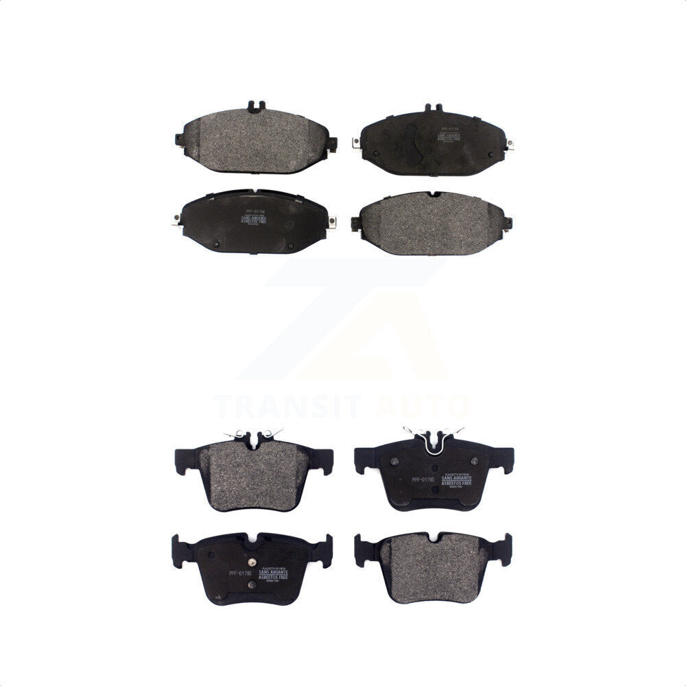 [Avant + Arrière] Kit de plaquette (semi-métallique) de frein pour Mercedes-Benz C300 sans Sport Package KPF-100503 par Positive Plus