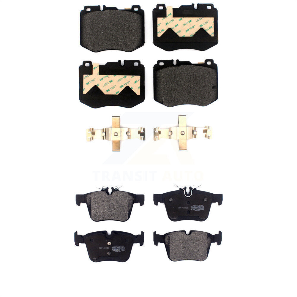 [Avant + Arrière] Kit de plaquette (semi-métallique) de frein pour Mercedes-Benz C300 C400 C350e KPF-100504 par Positive Plus