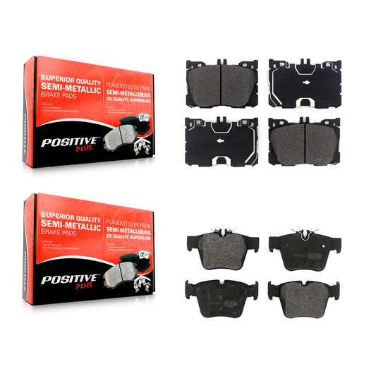 [Avant + Arrière] Kit de plaquette (semi-métallique) de frein pour Mercedes-Benz C43 AMG GLC43 C450 KPF-100508
