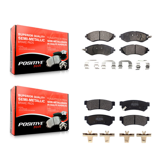 [Avant + Arrière] Kit de plaquette (semi-métallique) de frein pour Chevrolet Spark EV KPF-100514