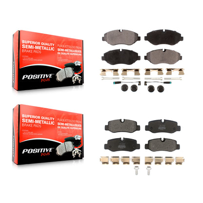 [Avant + Arrière] Kit de plaquette (semi-métallique) de frein pour 2016-2020 Mercedes-Benz Metris KPF-100516