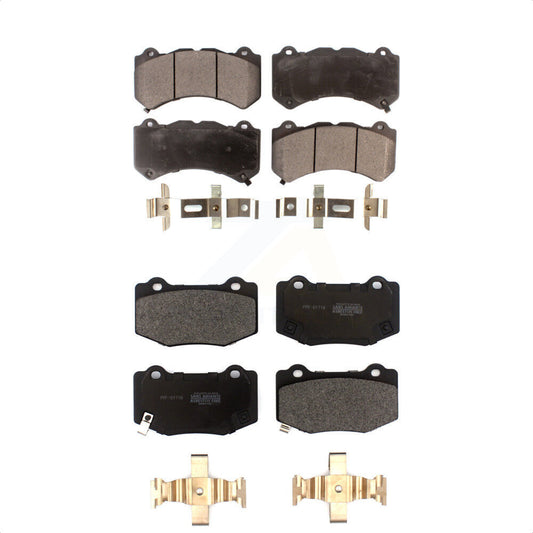 [Avant + Arrière] Kit de plaquette (semi-métallique) de frein pour Chevrolet Corvette Cadillac ATS Camaro KPF-100519 par Positive Plus