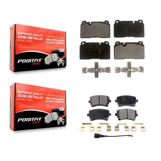 [Avant + Arrière] Kit de plaquette (semi-métallique) de frein pour 2016 Audi Q5 FLEX engine KPF-100527