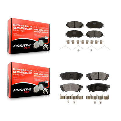 [Avant + Arrière] Kit de plaquette (semi-métallique) de frein pour Toyota Camry RAV4 Lexus C-HR ES350 Avalon ES300h UX250h UX200 Venza ES250 Corolla Cross KPF-100541