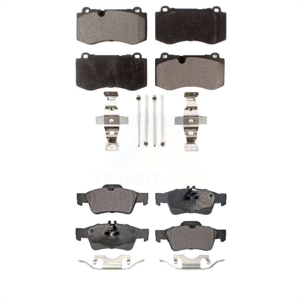 [Avant + Arrière] Kit de plaquette (semi-métallique) de frein pour Mercedes-Benz S550 SL550 CL550 S600 S350 S400 CL600 S450 KPF-100550 par Positive Plus