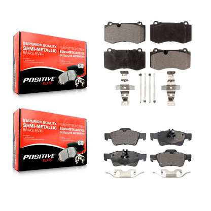 [Avant + Arrière] Kit de plaquette (semi-métallique) de frein pour Mercedes-Benz S550 SL550 CL550 S600 S350 S400 CL600 S450 KPF-100550