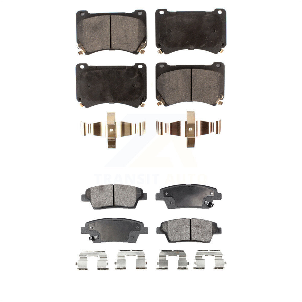 [Avant + Arrière] Kit de plaquette (semi-métallique) de frein pour Hyundai Genesis KPF-100552 par Positive Plus