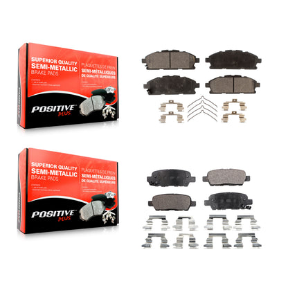[Avant + Arrière] Kit de plaquette (semi-métallique) de frein pour 2011-2017 Nissan Quest KPF-100554