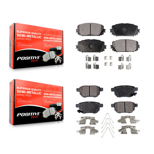 [Avant + Arrière] Kit de plaquette (semi-métallique) de frein pour Toyota Yaris KPF-100555