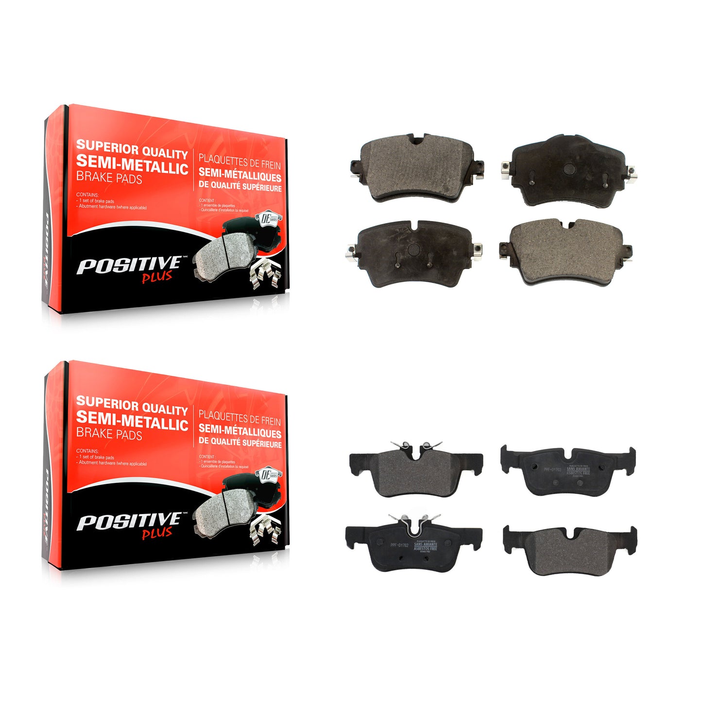 [Avant + Arrière] Kit de plaquette (semi-métallique) de frein pour Mini Cooper Clubman KPF-100558