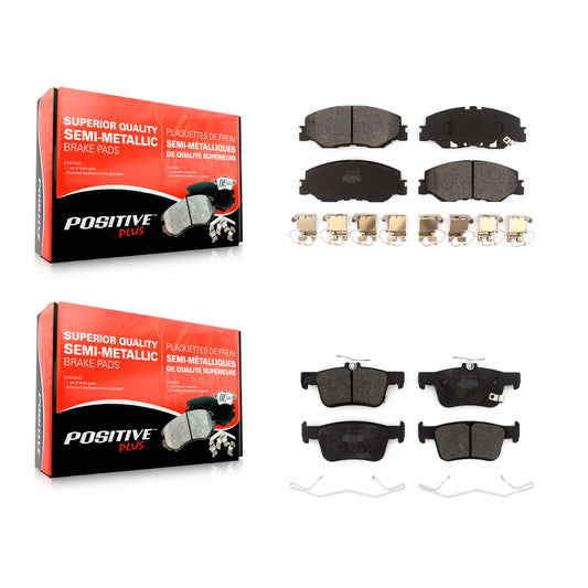 [Avant + Arrière] Kit de plaquette (semi-métallique) de frein pour 2019-2022 Honda Insight KPF-100565