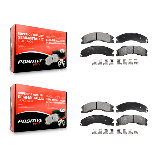 [Avant + Arrière] Kit de plaquette (semi-métallique) de frein pour Chevrolet Silverado 2500 HD GMC Sierra 3500 Suburban KPF-100568