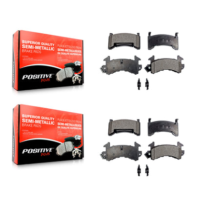 [Avant + Arrière] Kit de plaquette (semi-métallique) de frein pour Chevrolet Camaro Pontiac Firebird Cadillac Eldorado Buick Riviera Seville Oldsmobile Toronado KPF-100570