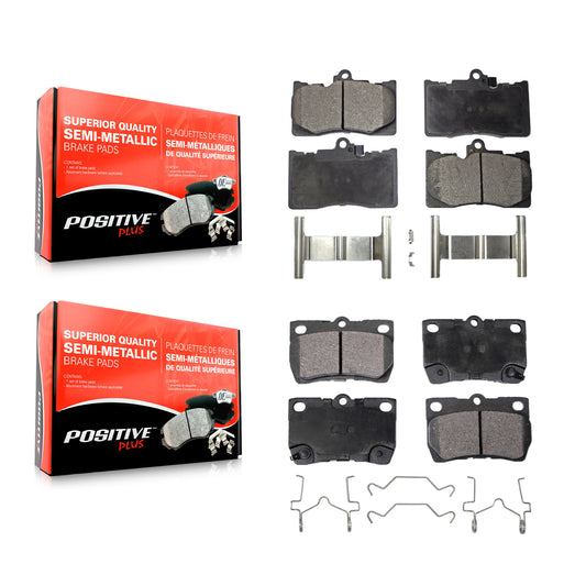 [Avant + Arrière] Kit de plaquette (semi-métallique) de frein pour Lexus GS350 IS350 GS430 GS450h GS460 KPF-100580
